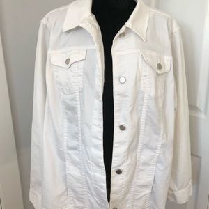 White denim jacket
